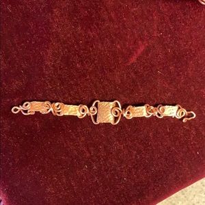 Handmade bracelet made from natural materials.